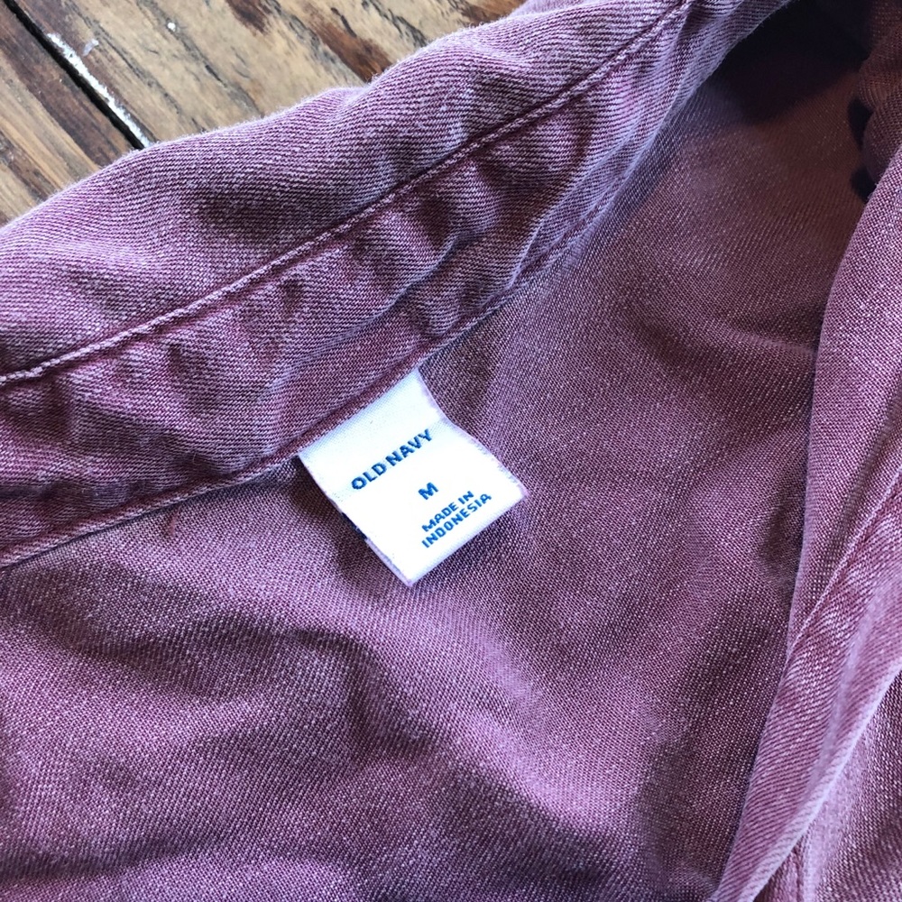 Purple button down